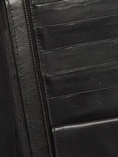 Pre-owned Dolce & Gabbana 2000s Snakeskin Zip-around Wallet In Black