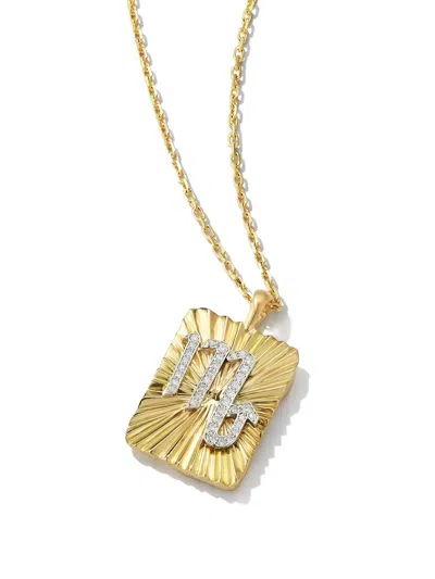 David Webb 18k Yellow Gold Diamond Scorpio Zodiac Pendant Necklace In Gold