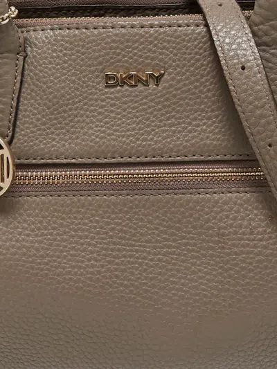 Pre-owned Dkny Vintage 2010s Leather Satchel Bag In Green