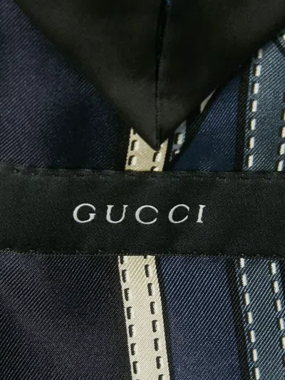 Pre-owned Gucci Gabardine Tailored Blazer In Black