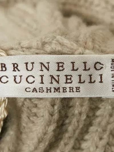 Pre-owned Brunello Cucinelli Vintage Ribbed Hooded Cardigan In Neutral