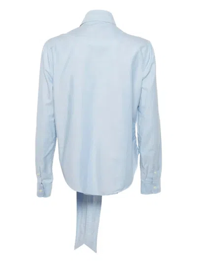 Pre-owned Polo Ralph Lauren Vintage Embroidered-horse Cotton Shirt In Blue