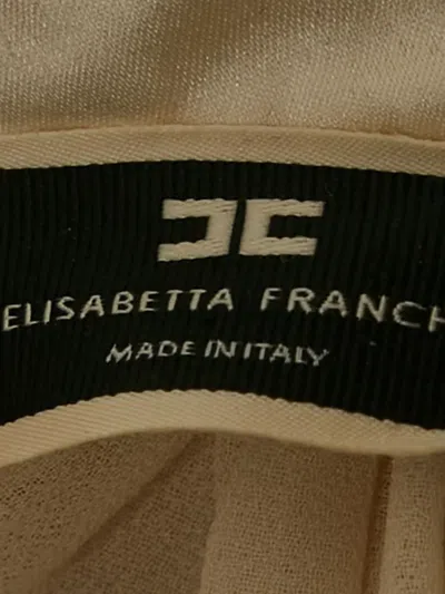 Pre-owned Elisabetta Franchi Bow-tie Blouse In Neutral