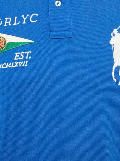 Pre-owned Polo Ralph Lauren 1977 Embroidered-logo Polo Shirt In Blue