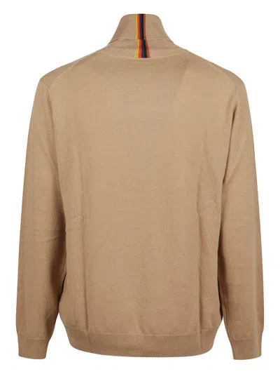 Paul Smith Roll-neck Sweater In Nude