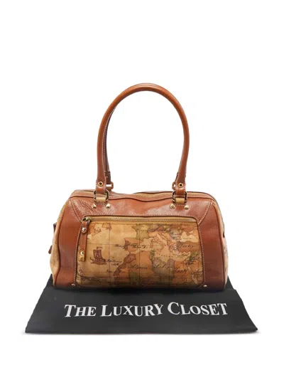 Pre-owned Alviero Martini 1° Classe 1160973 Tan In Brown