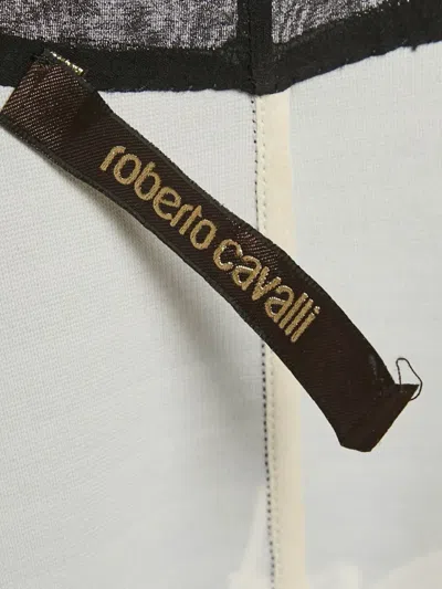 Pre-owned Roberto Cavalli Floral-print Sleeveless Blouse In Red