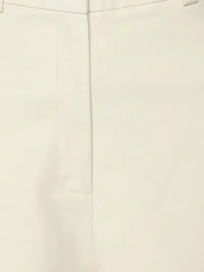 Pre-owned Carolina Herrera Wide-leg Trousers In White