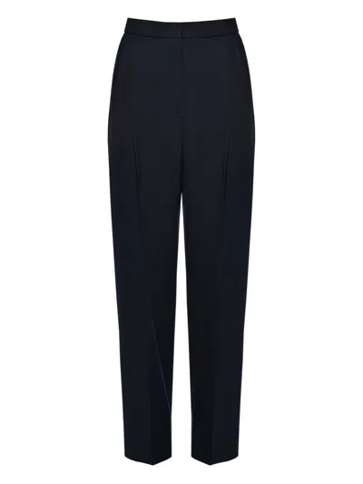 Anouki Pressed-crease Trousers In Blue