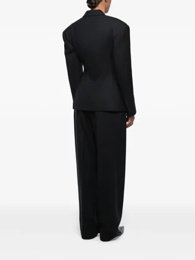 Anouki Pressed-crease Trousers In Blue