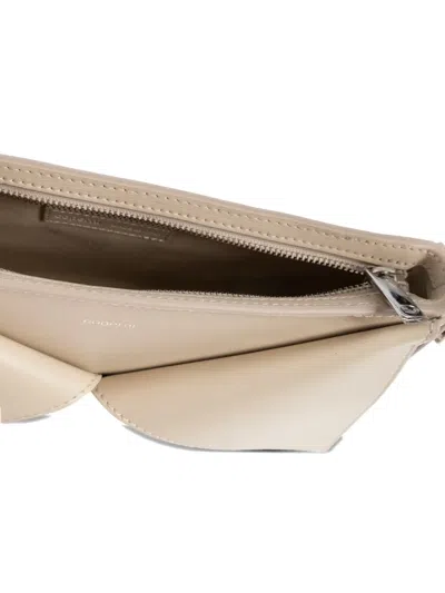 Coperni Panelled Leather Shoulder Bag In Neutral
