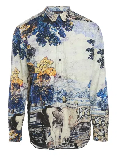 Pre-owned Louis Vuitton Tapestry-print Shirt In Neutral