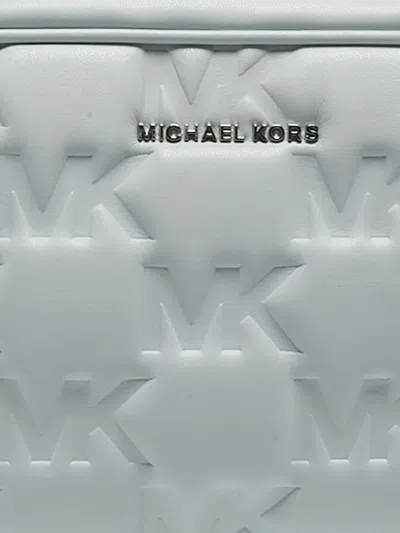 Pre-owned Michael Kors Logo-embossed Crossbody Bag In Blue