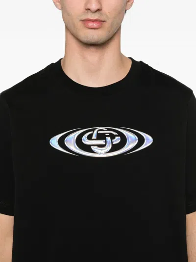 Casablanca Warped Logo Classic T-shirt In Black