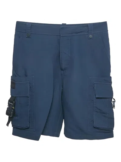 Pre-owned Dior 2000s Cargo Pocket Shorts In Blue