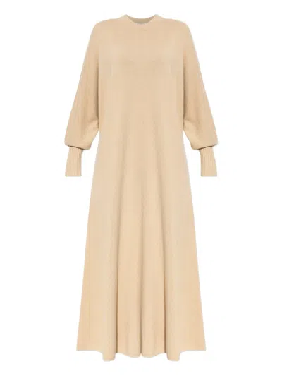 By Malene Birger Liv Ribbed Puff-sleeve Maxi Dress In Multi