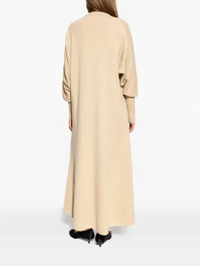 By Malene Birger Liv Ribbed Puff-sleeve Maxi Dress In Multi