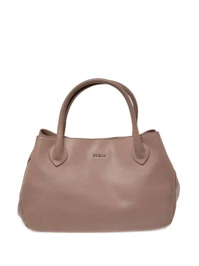 Pre-owned Furla 325532 Beige In Neutral