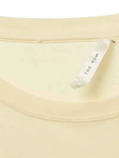 Pre-owned The Row Crew-neck Cotton T-shirt In Yellow