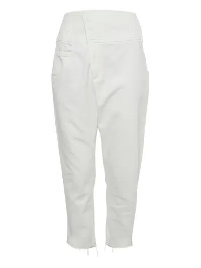 Pre-owned Brunello Cucinelli Wrap-design Jeans In White