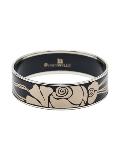 Pre-owned Weingrill Frey Wile Fire Bangle In Silver