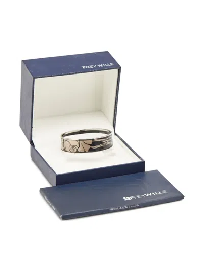 Pre-owned Weingrill Frey Wile Fire Bangle In Silver