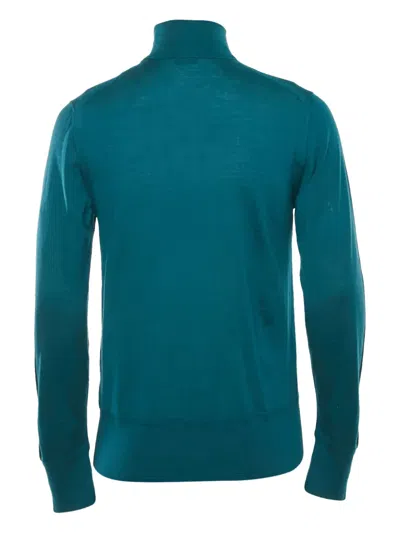 Pre-owned Tom Ford Cashmere Turtleneck Sweater In Green