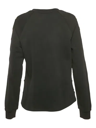 Pre-owned Balmain Coin-embellished Sweatshirt In Black