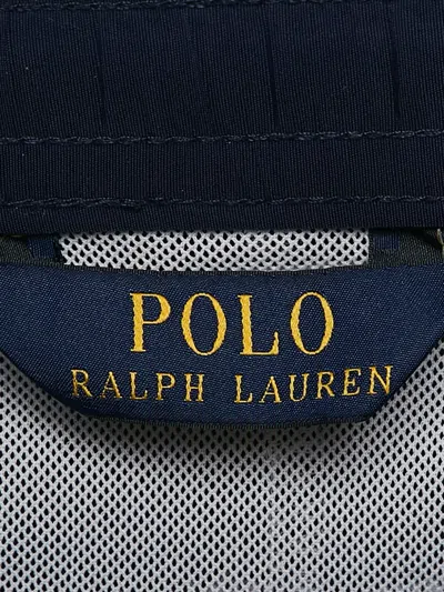 Pre-owned Polo Ralph Lauren Logo-print Panelled Swim Shorts In Blue