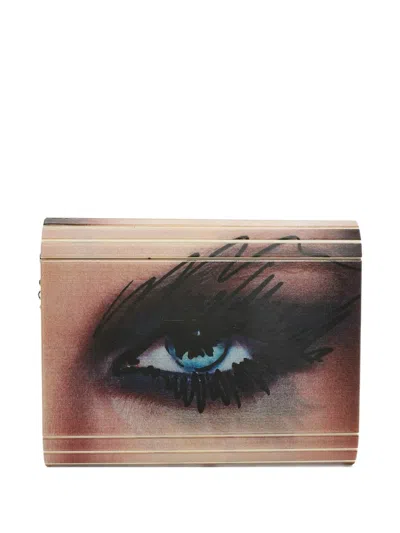 Pre-owned Jimmy Choo Candy Clutch Bag In Neutral