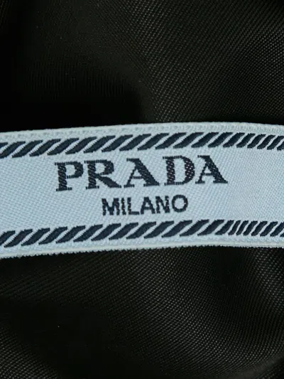 Pre-owned Prada Pleated-hem Midi Skirt In Black