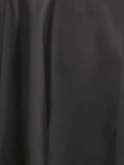 Pre-owned Prada Pleated-hem Midi Skirt In Black