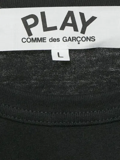 Pre-owned Comme Des Garçons 2000s Play Heart-print T-shirt In Black