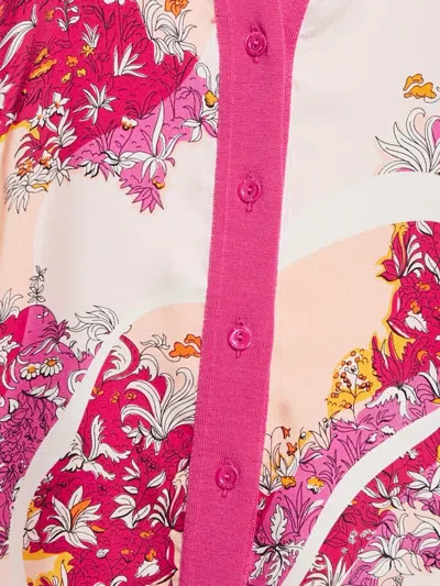 Pre-owned Pucci Floral-print Cardigan In Neutral