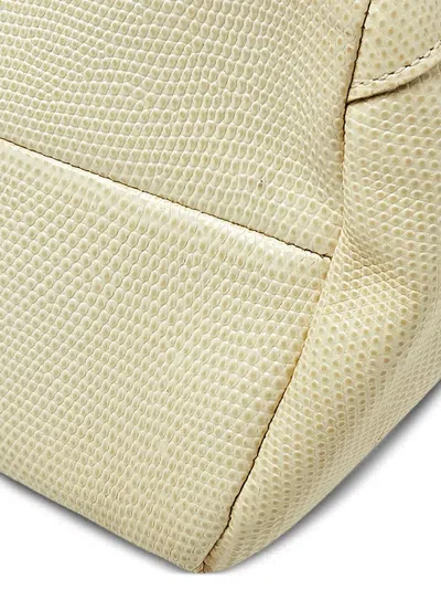 Pre-owned Escada 1990s Lizard-embossed Leather Bag In Neutral