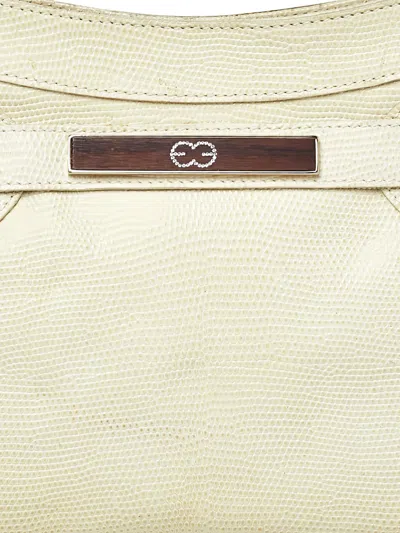 Pre-owned Escada 1990s Lizard-embossed Leather Bag In Neutral