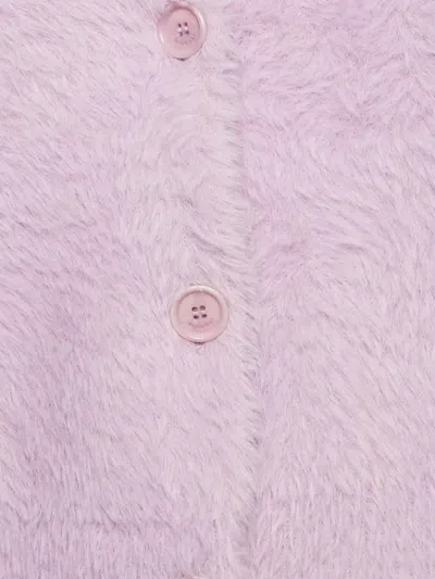 Pre-owned Simkhai 2000s Faux-fur Cardigan In Pink