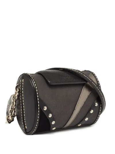 Pre-owned Tod's Vintage Studded Shoulder Bag In Black