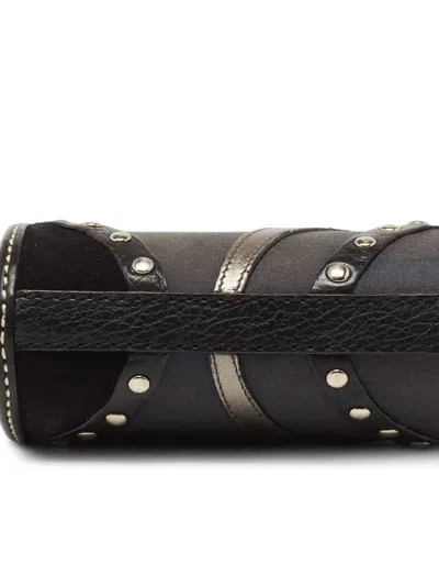 Pre-owned Tod's Vintage Studded Shoulder Bag In Black