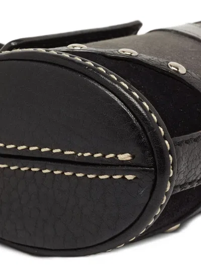 Pre-owned Tod's Vintage Studded Shoulder Bag In Black