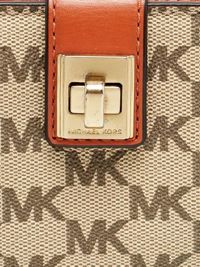 Pre-owned Michael Kors Vintage 1158998 Beige In Neutral