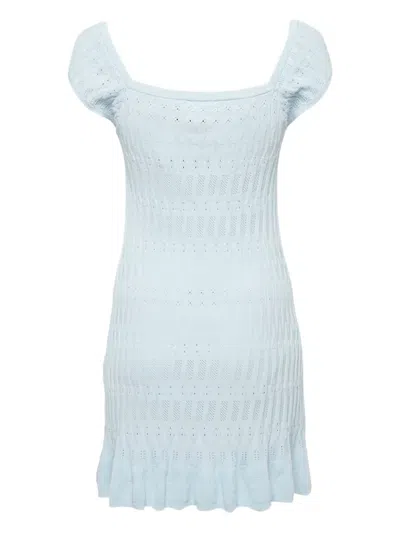 Pre-owned Lpa Francesca Mini Dress In Blue