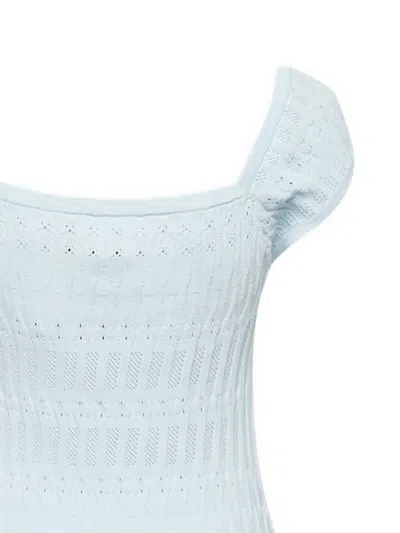 Pre-owned Lpa Francesca Mini Dress In Blue