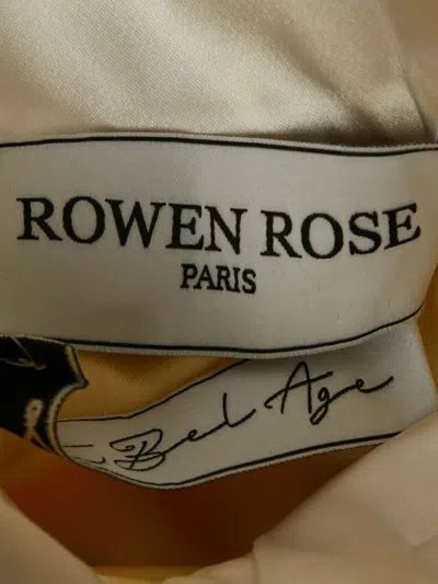 Pre-owned Rowen Rose Crepe Playsuit In Yellow