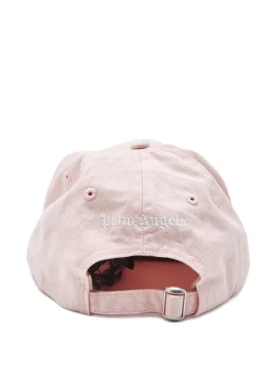 Pre-owned Palm Angels Logo-embroidered Baseball Hat In Pink