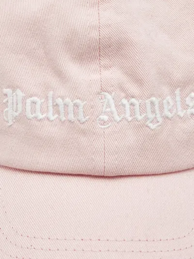 Pre-owned Palm Angels Logo-embroidered Baseball Hat In Pink