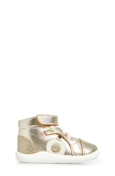 Old Soles Pushka Metallic High Top Sneaker In Gold