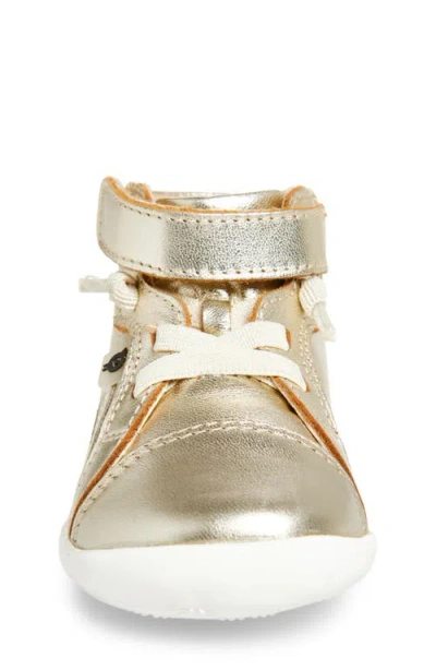 Old Soles Pushka Metallic High Top Sneaker In Gold