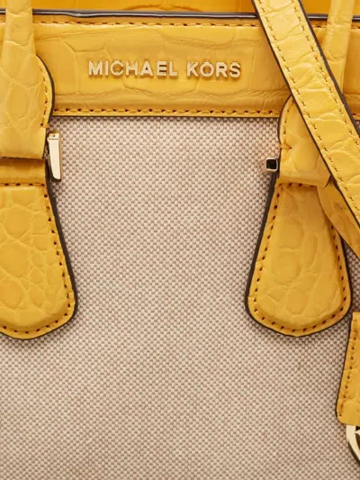 Pre-owned Michael Kors Colette Tote Bag In Yellow