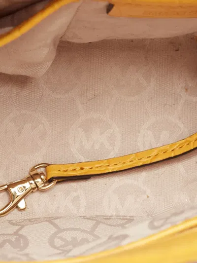 Pre-owned Michael Kors Colette Tote Bag In Yellow